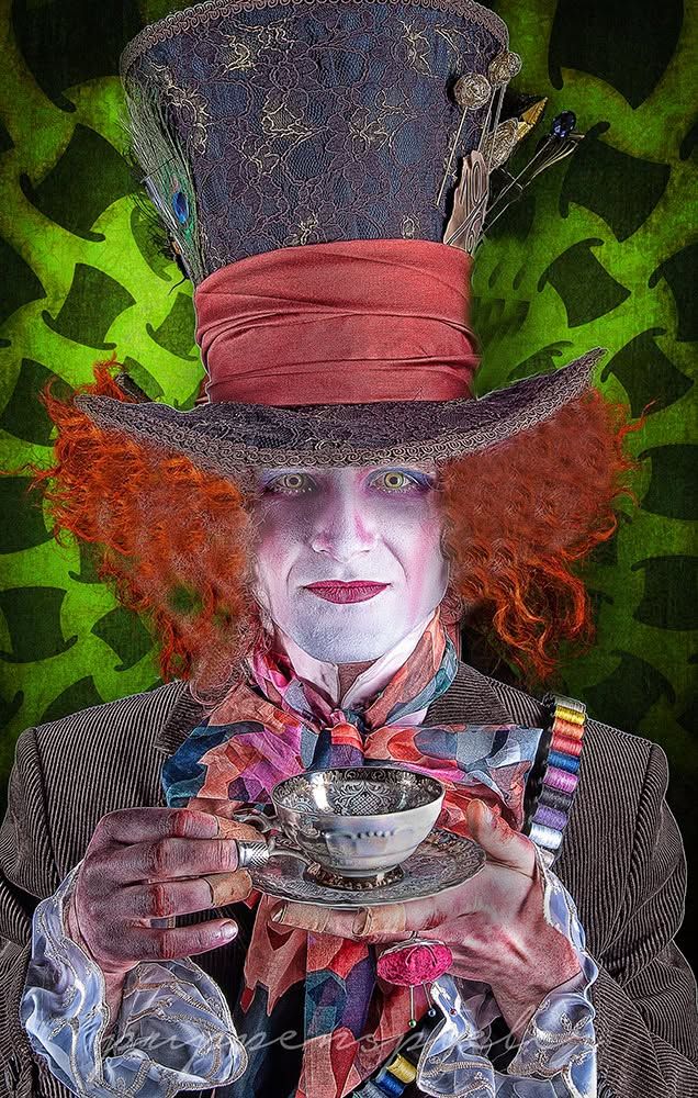 Cosplay-Inszenierung Mad Hatter